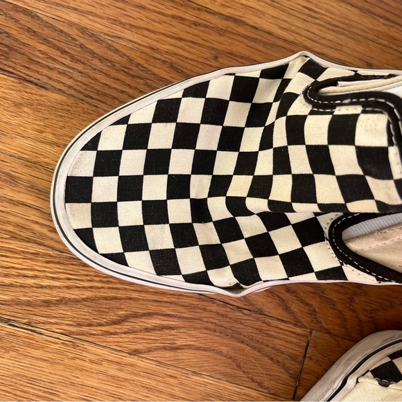 Men’s Black and White Checkered Vans - Picture 6 of 13